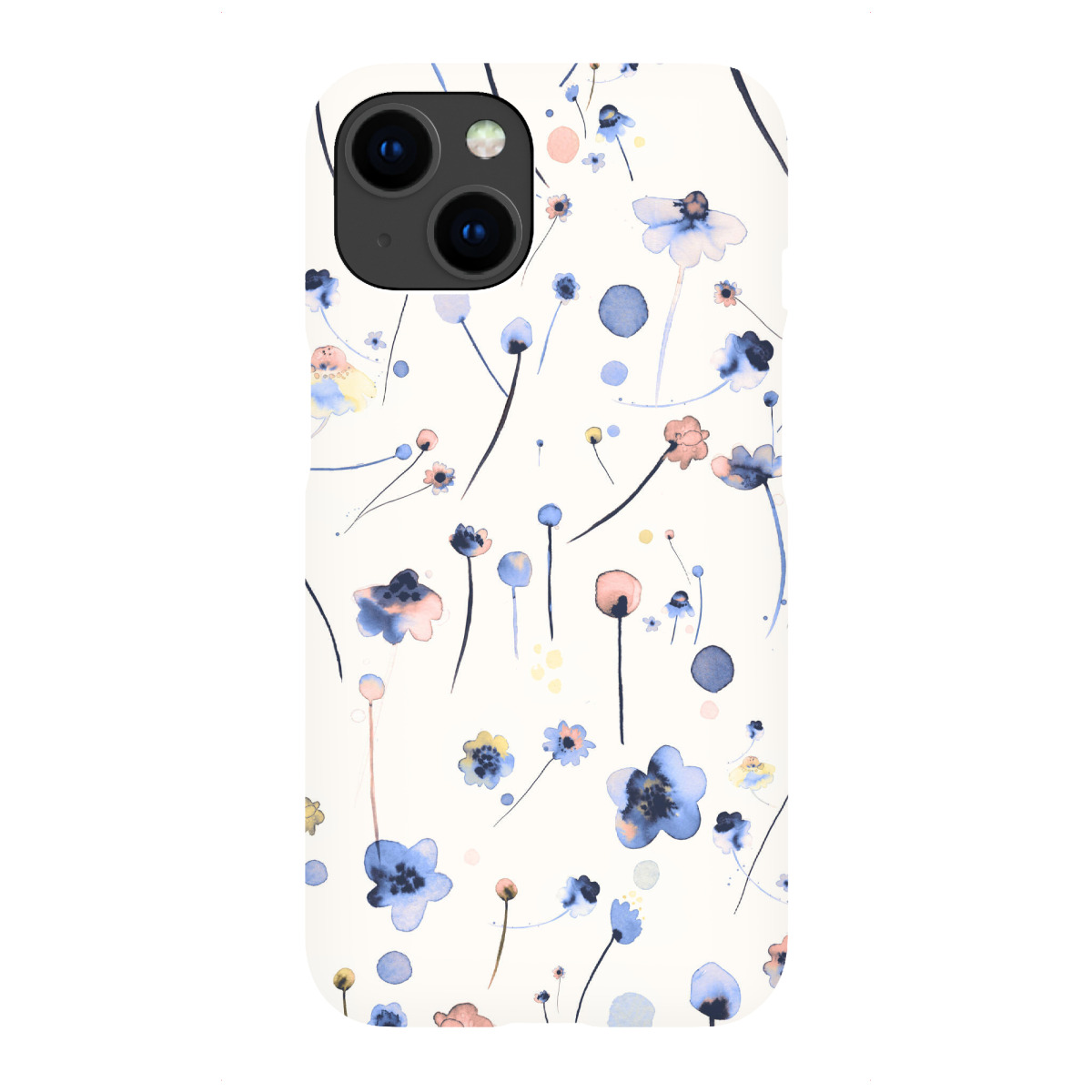 iPhone "Blue Soft Flowers" Premium-Case Handyhülle artboxONE