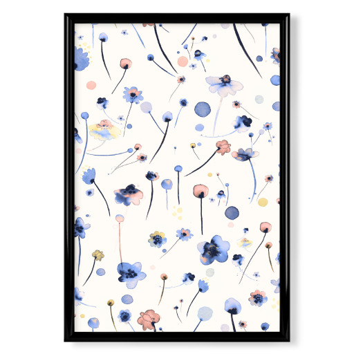 Blue Soft Flowers