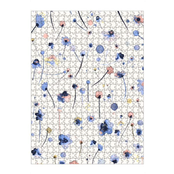 artboxONE Puzzle "Blue Soft Flowers" artboxONE - Natur,Floral,Für Mama