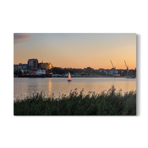 Galerie-Print "Segelboot auf der Warnow" 30x20 cm artboxONE