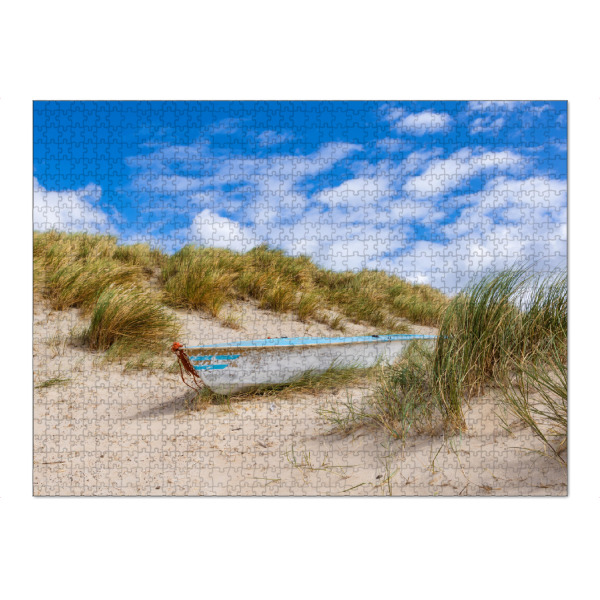 Puzzle Ravensburger "Boot in den Dünen" artboxONE - Natur,Reise,Reise / Strand und Meer