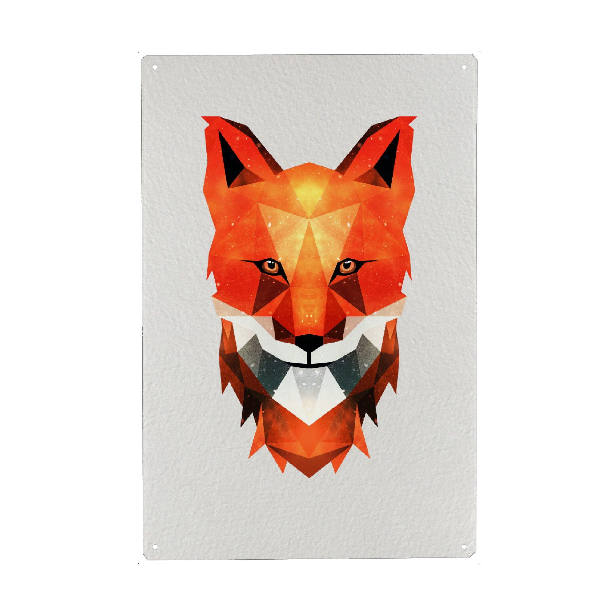 Holzbild "Fuchs geometrisch" artboxONE - Tiere,Abstrakt,Geometrie