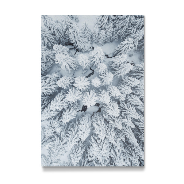 Galerie-Print "Snow covered treetops from above" 30x20 cm artboxONE