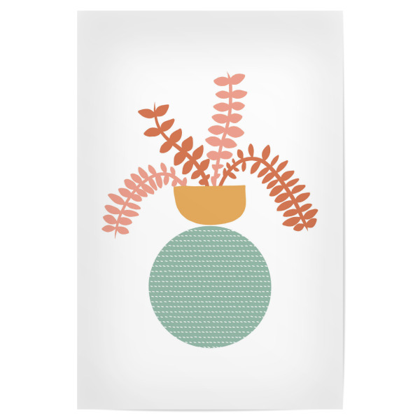 Poster "Flower Vase" artboxONE - Natur,Floral,Abstrakt,Geometrie