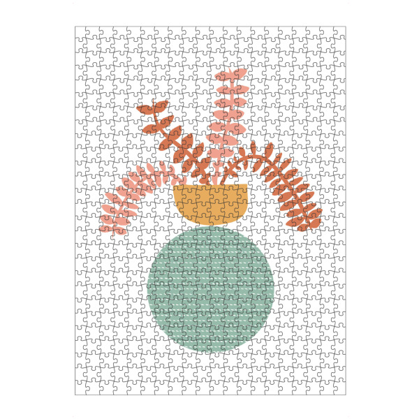 artboxONE Puzzle "Flower Vase" artboxONE - Natur,Floral,Abstrakt,Geometrie