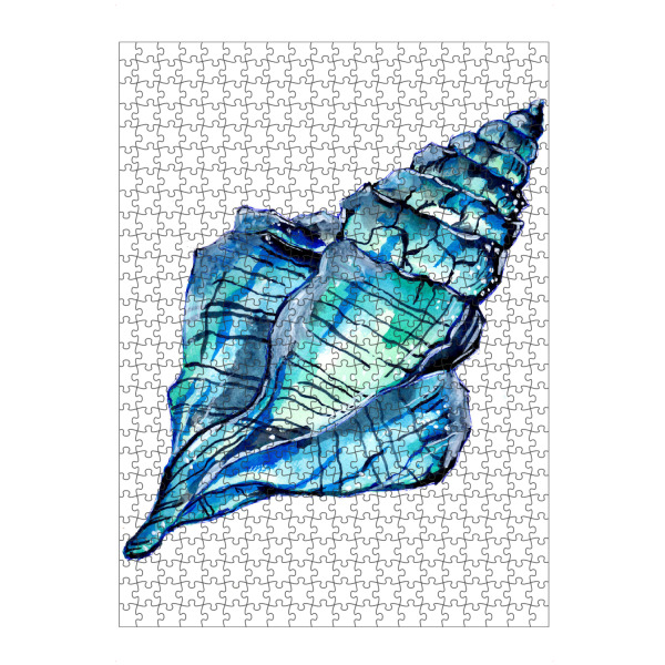 Puzzle Ravensburger "Blue Conch Seashell" artboxONE - Tiere,Unterwasser