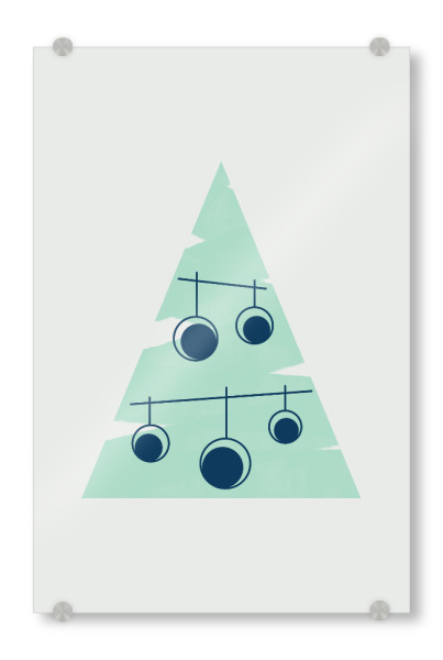 Acrylglasbild "Minimal Noel" artboxONE - Natur,Weihnachten