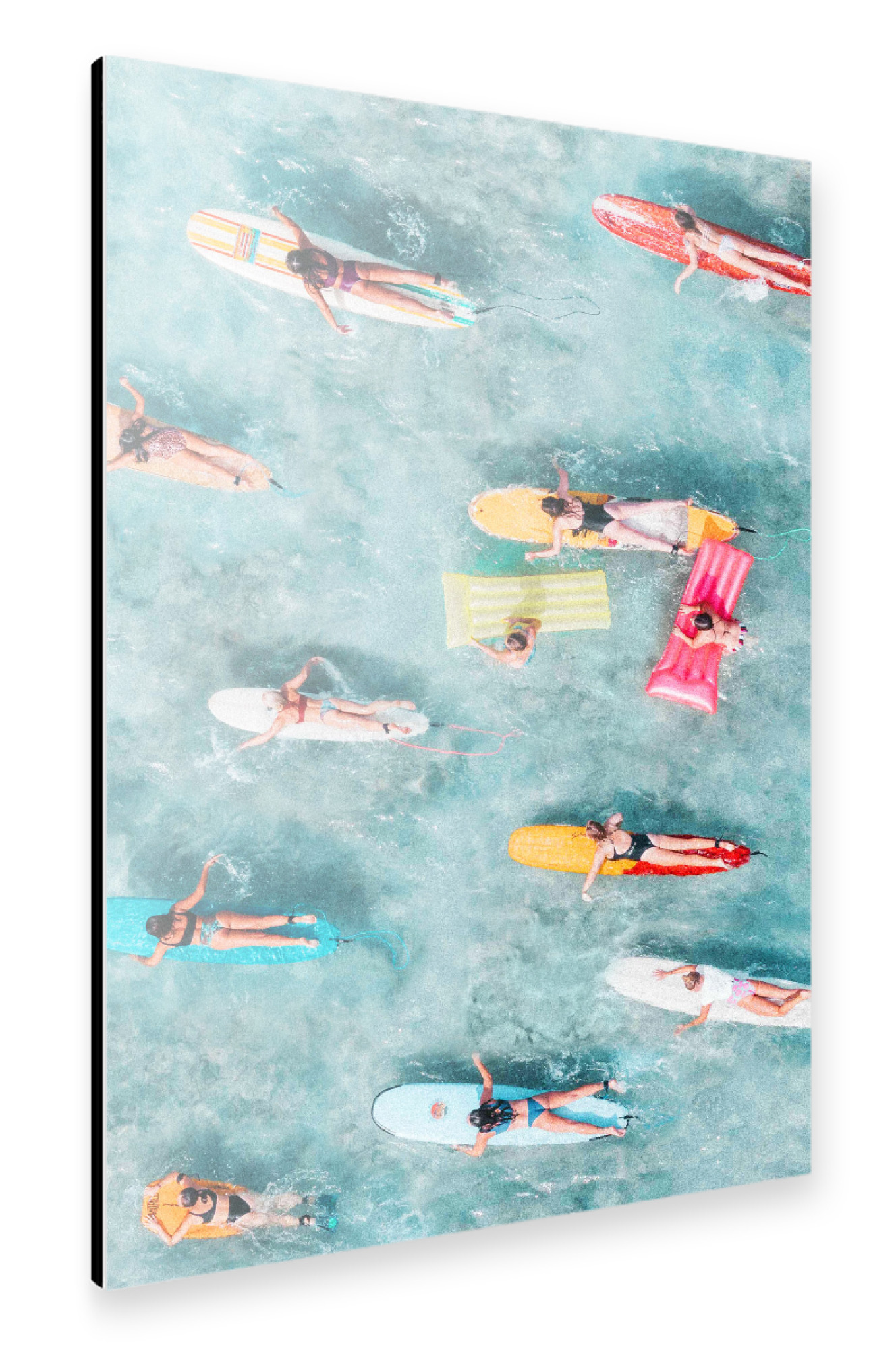 Alu-Dibond "Surf Sisters" 30x20 cm artboxONE