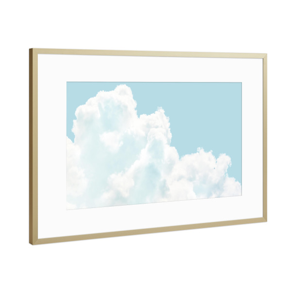 Poster mit Rahmen Gold "Clouds Close Up" artboxONE - Natur,Reise - Nature,Himmel,Sky,Calm,Above,Closeup,Nahaufnahme,Los angeles,Clouds,Wolken