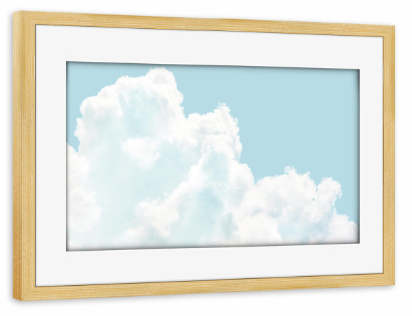 Poster mit Rahmen kiefer "Clouds Close Up" artboxONE - Natur,Reise - Nature,Himmel,Sky,Calm,Above,Closeup,Nahaufnahme,Los angeles,Clouds,Wolken
