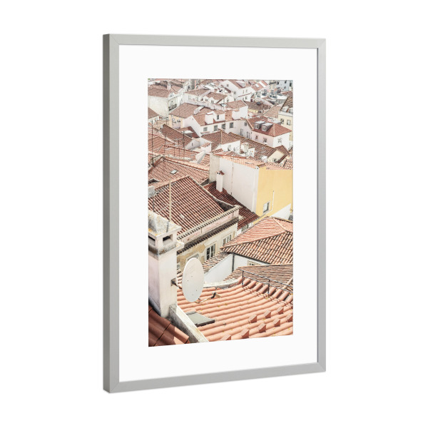 Poster mit Rahmen Silber "Alfama" artboxONE - Reise,Architektur