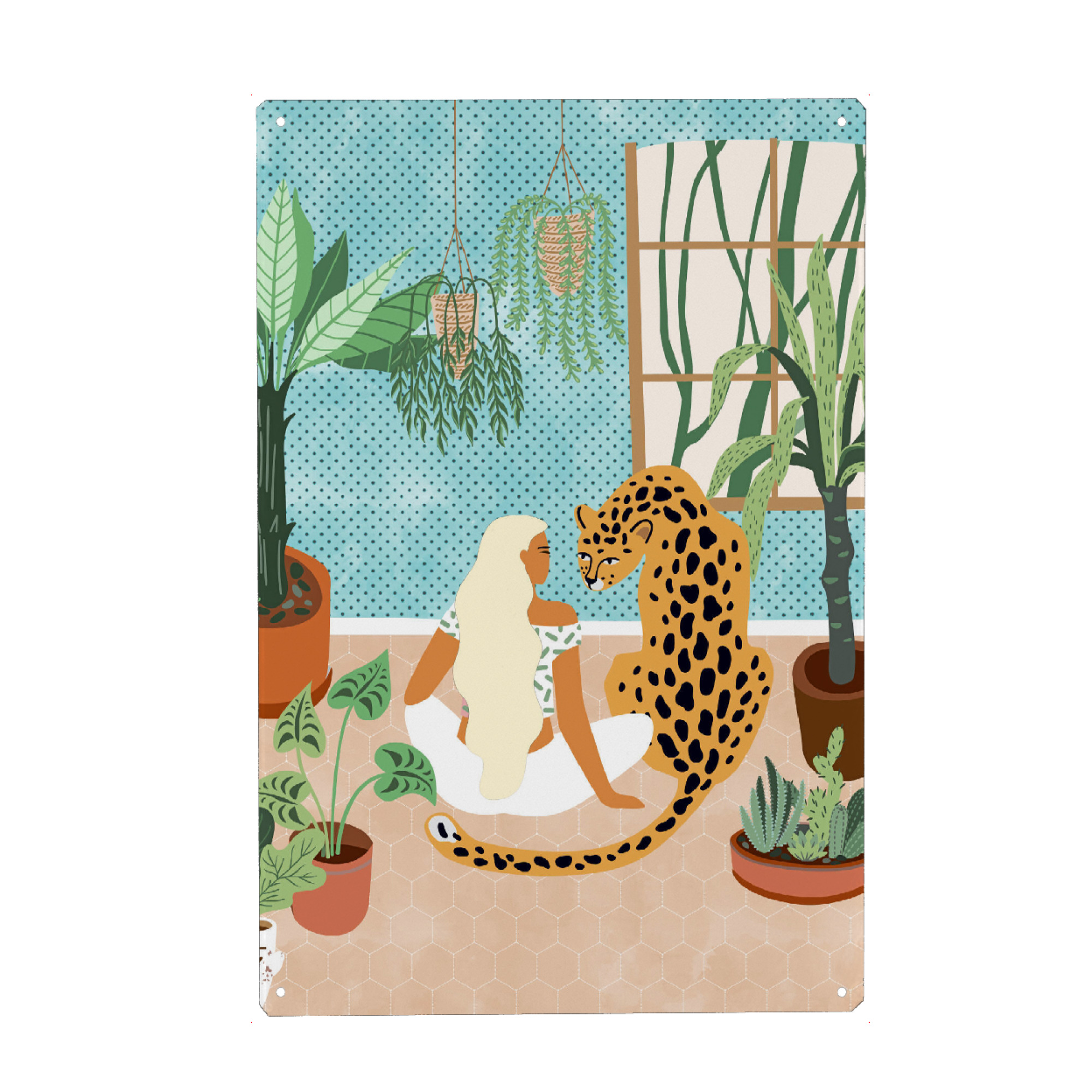 Metall Poster "Urban Jungle" artboxONE - Tiere,Menschen