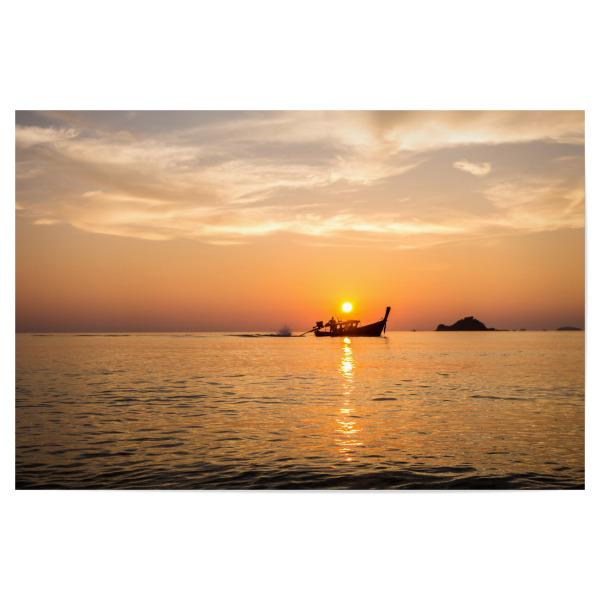 Poster "Thailand - Fischerboot" artboxONE - Natur,Reise,Reise / Strand und Meer,Reise / Asien