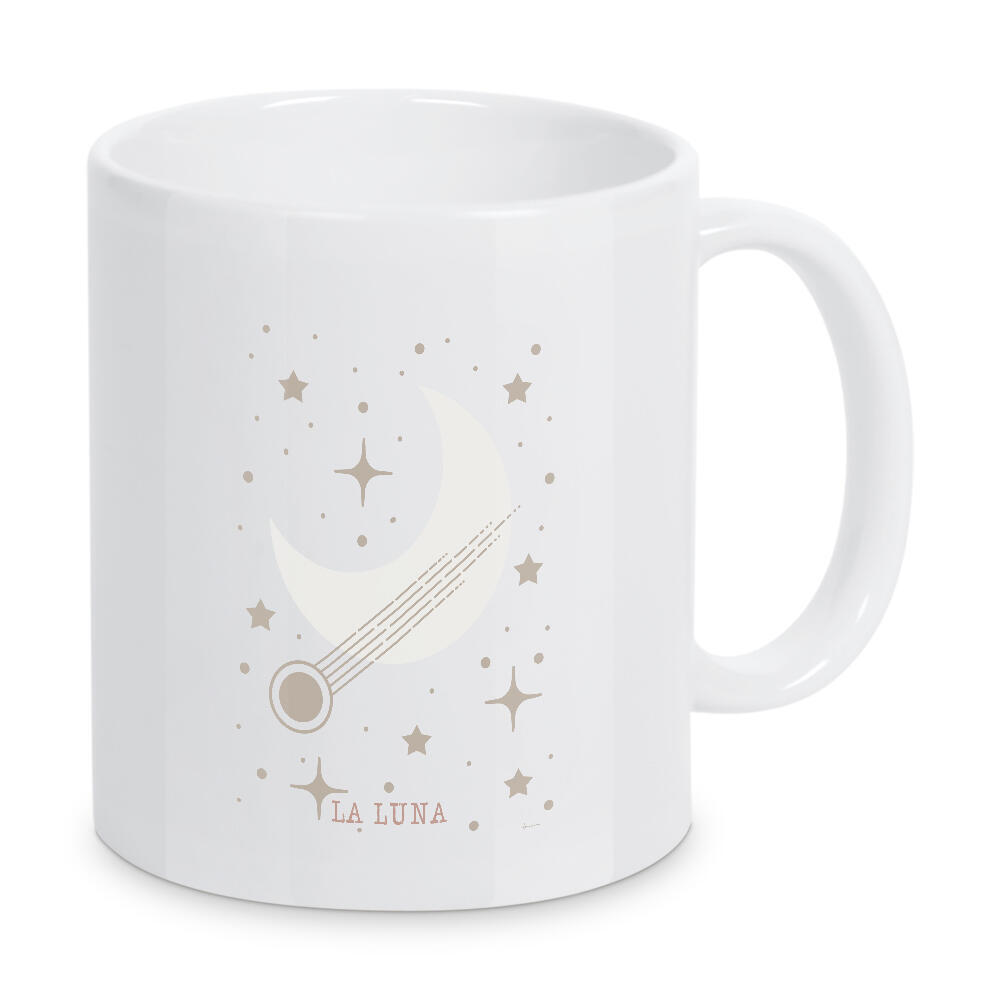 Tasse "La Luna" artboxONE - Typografie,Für Kinder,Galaxy - Mond,Sterne,Weltraum