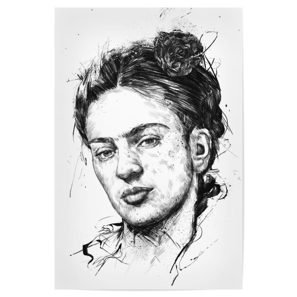 Poster 30x20 cm "Hello Frida" artboxONE - Menschen,Schwarzweiß