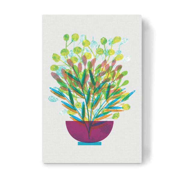 Leinwandbild "Flower Pot" artboxONE - Natur,Floral,Für Kinder,Für Mama