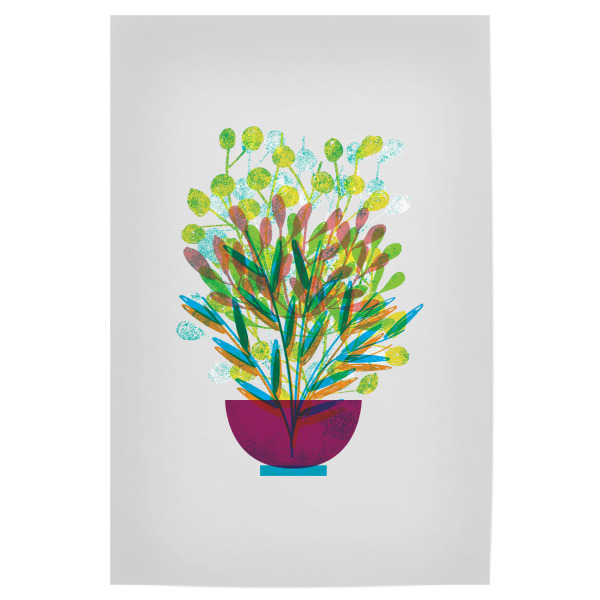 Poster "Flower Pot" artboxONE - Natur,Floral,Für Kinder,Für Mama