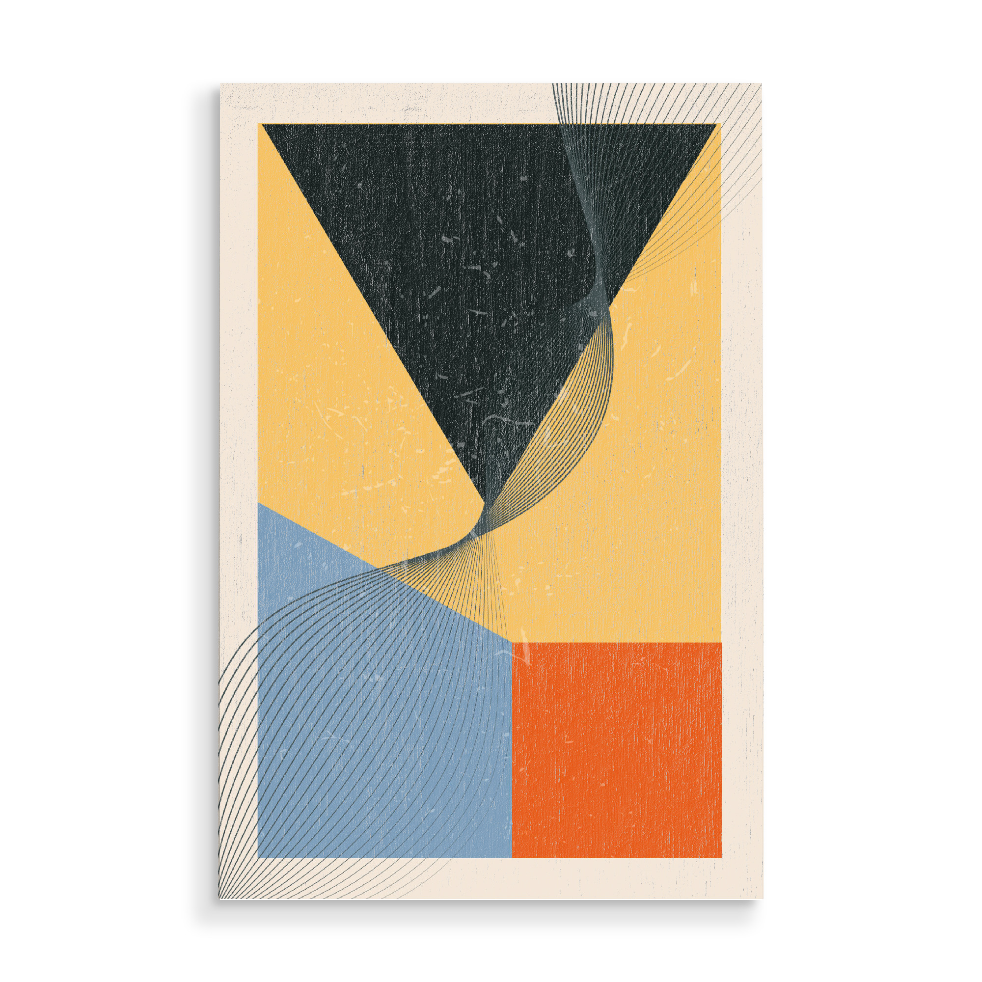 Holzbild "Minimalist Geometric" artboxONE - Abstrakt,Geometrie - Shapes,Geometric,Abstract,Texture,Art,Design,Geometrie,Abstrakt,Colorful,Bunt