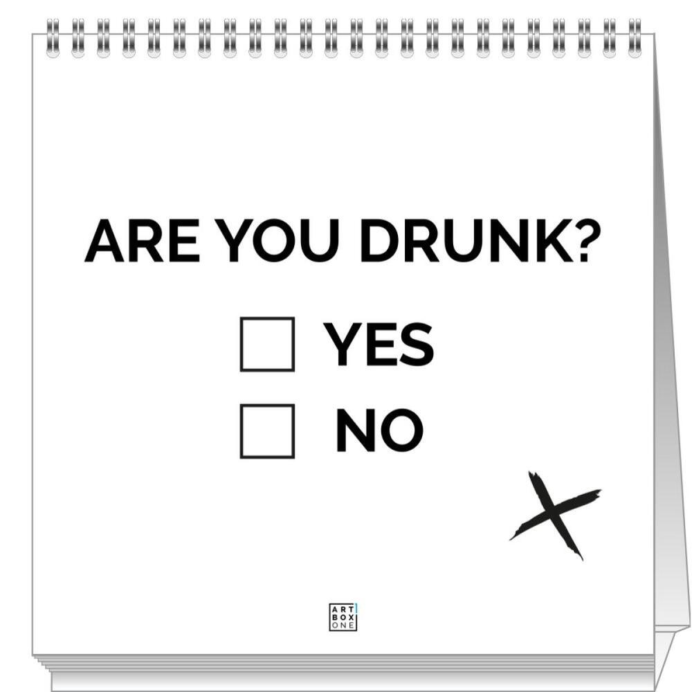 artboxONE Tischkalender 2026 Heul nicht RUM! Tischkalender Groß 2026 Essen & Trinken / Alkohol