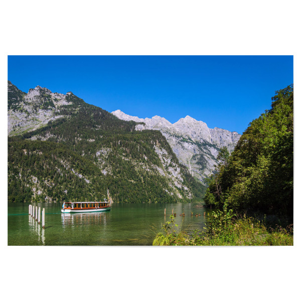 Poster 30x20 cm "Schiff auf dem Königssee" artboxONE - Natur,Reise