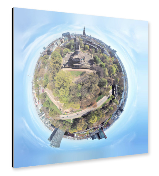 Alu-Dibond "Bismarck-Denkmal Hamburg" 30x30 cm artboxONE