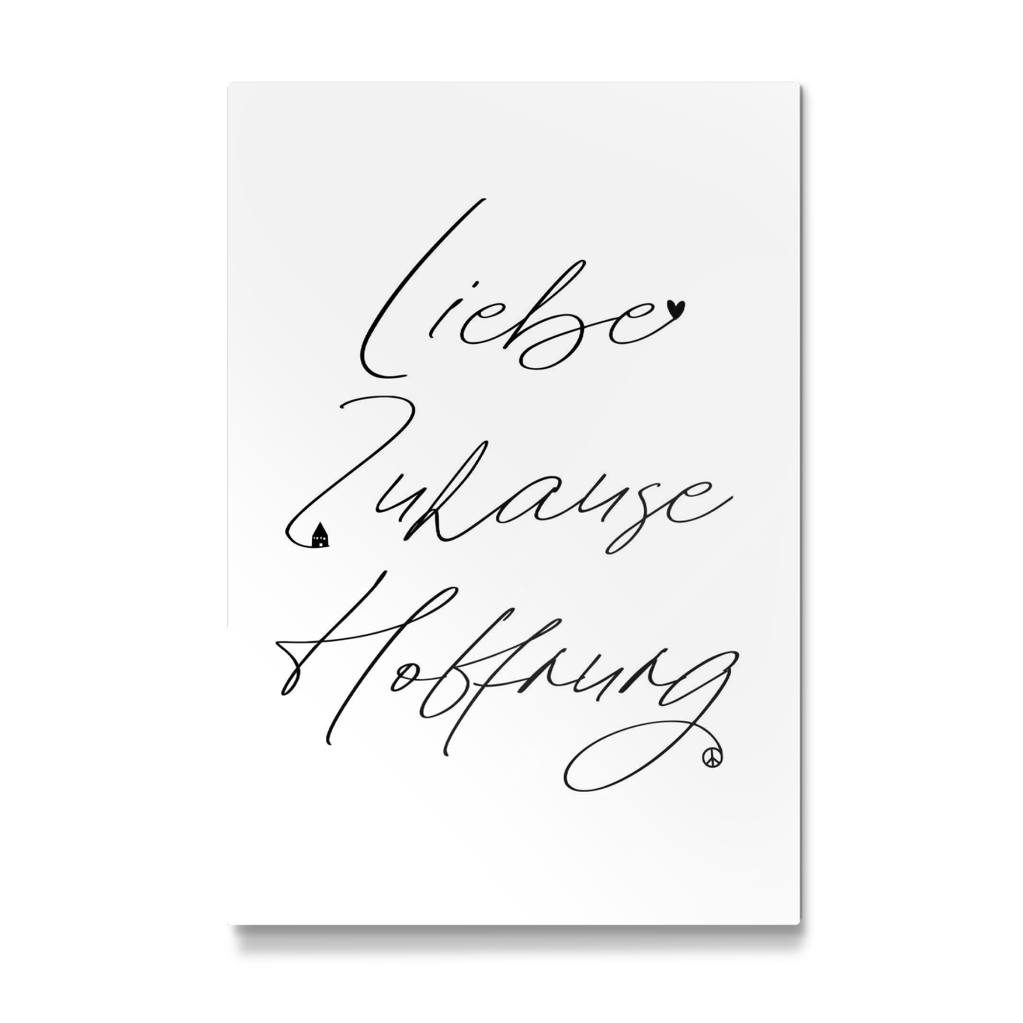Galerie-Print "Liebe Zuhause Hoffnung" 30x20 cm artboxONE