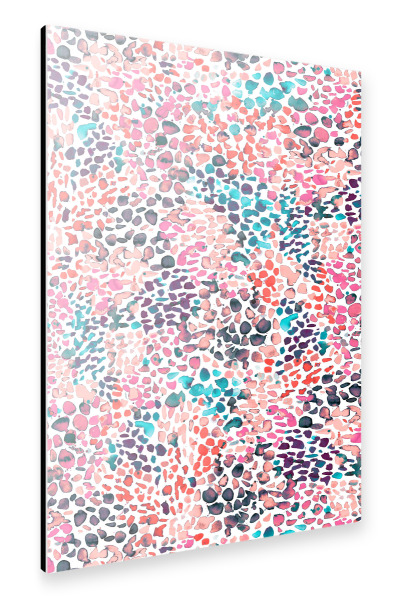 Alu-Dibond "Speckled Watercolor Pink" 30x20 cm artboxONE