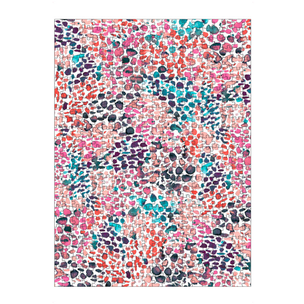 Puzzle Ravensburger "Speckled Watercolor Pink" artboxONE - Abstrakt,Für Mama,Festivals