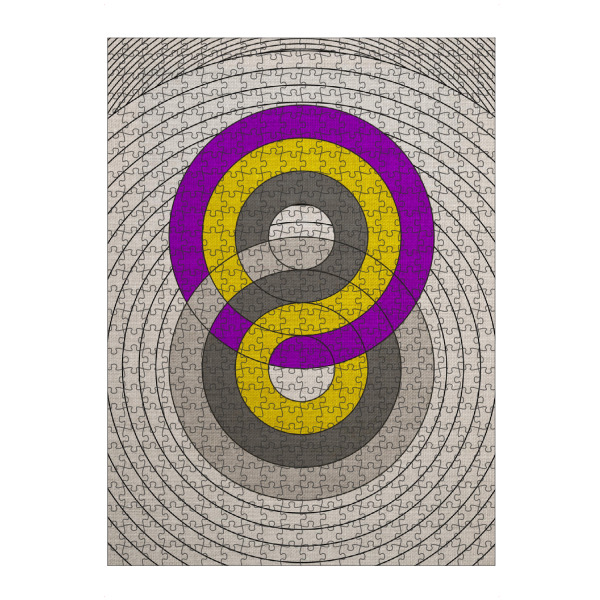 Puzzle Ravensburger "8 Loop" artboxONE - Typografie,Abstrakt,Geometrie