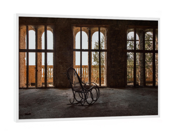 Poster mit weißem Rahmen "The Chair" artboxONE - Architektur