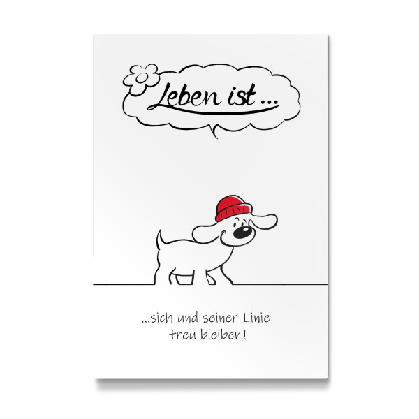 Galerie-Print "Leben ist... sich treu bleiben" 30x20 cm artboxONE