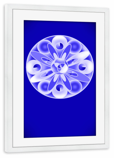 Poster mit Rahmen weiß "Orna royal" artboxONE - Architektur
