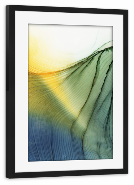 Poster mit Rahmen schwarz "Abstract Wald" artboxONE - Abstrakt