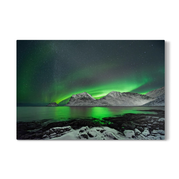 Galerie-Print "Polarlicht an der Küste" 30x20 cm artboxONE