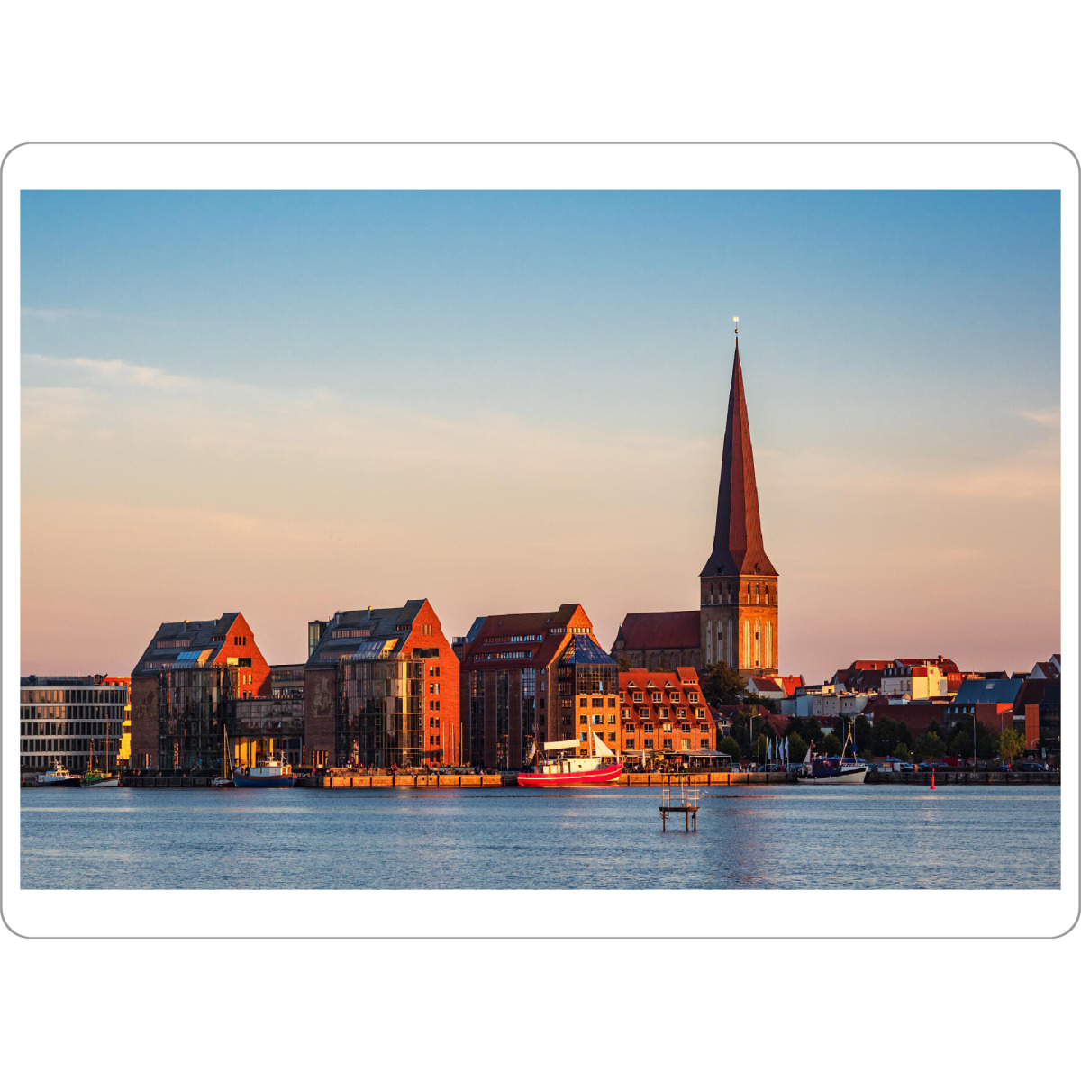 Tischset "Rostock im Abendlicht" artboxONE - Natur,Reise,Architektur,Städte / Weitere