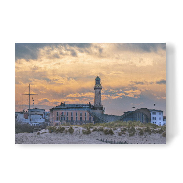 Leinwandbild "Leuchtturm im Abendlicht" artboxONE - Städte,Natur,Reise,Architektur,Reise / Strand und Meer