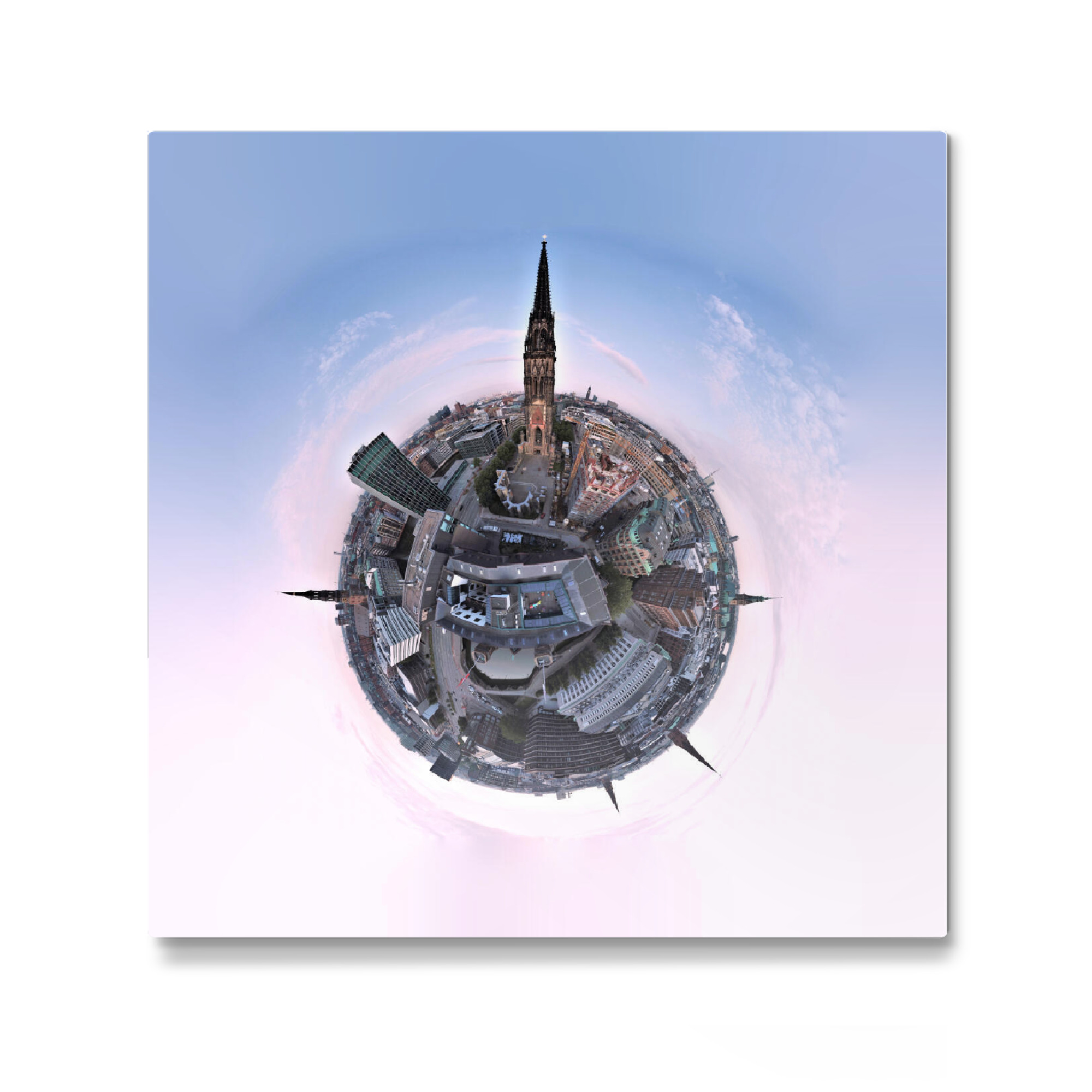 Galerie-Print "Mahnmal St. Nikolai in Hamburg" 30x30 cm artboxONE
