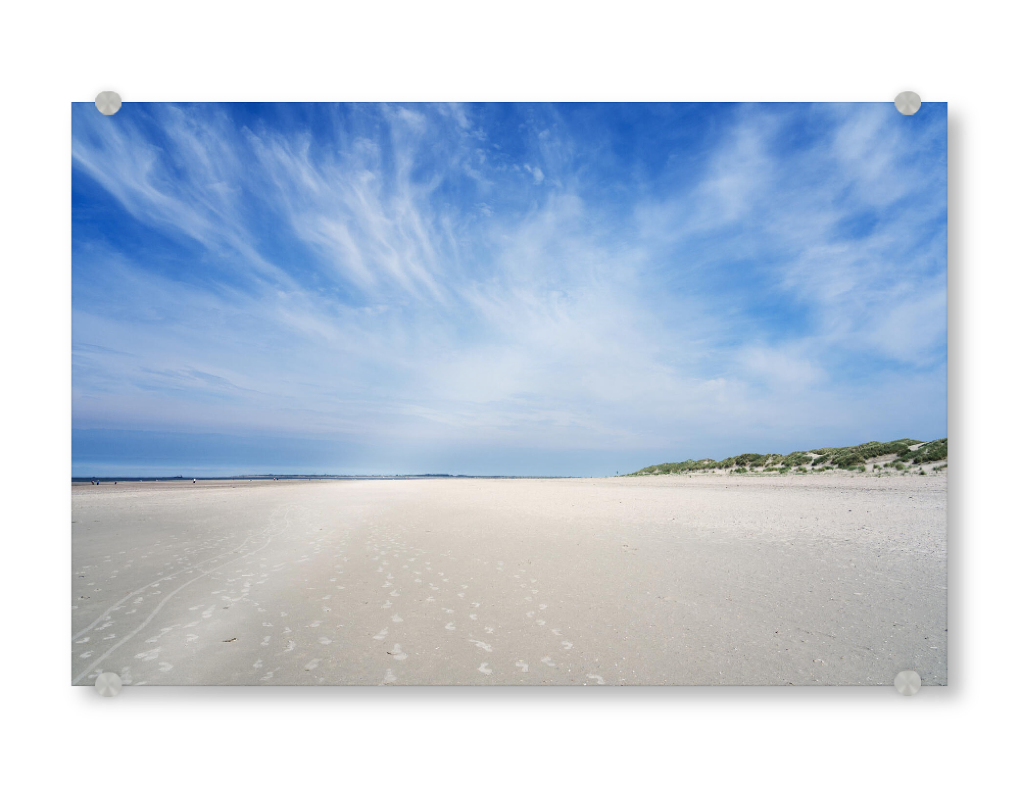 Acrylglasbild "Weiter Strand auf Baltrum" artboxONE - Natur,Reise,Reise / Strand und Meer