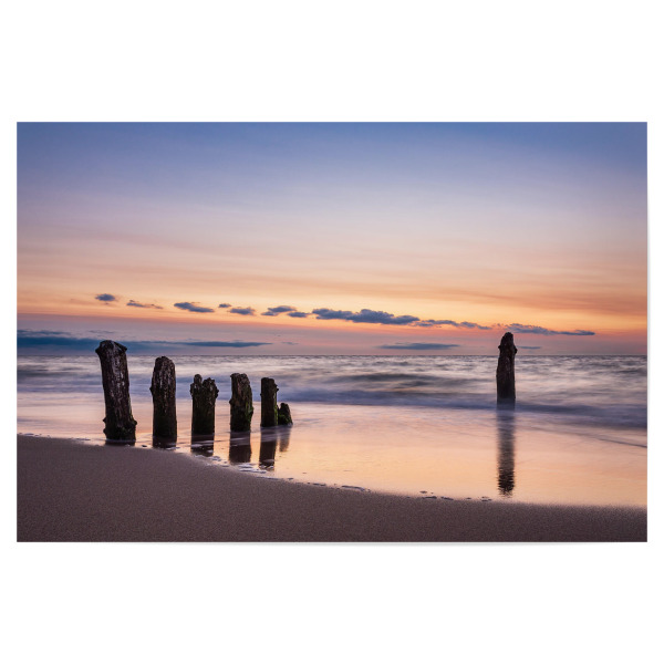 Poster 30x20 cm "Buhnen bei Kühlungsborn" artboxONE - Natur,Reise,Reise / Strand und Meer