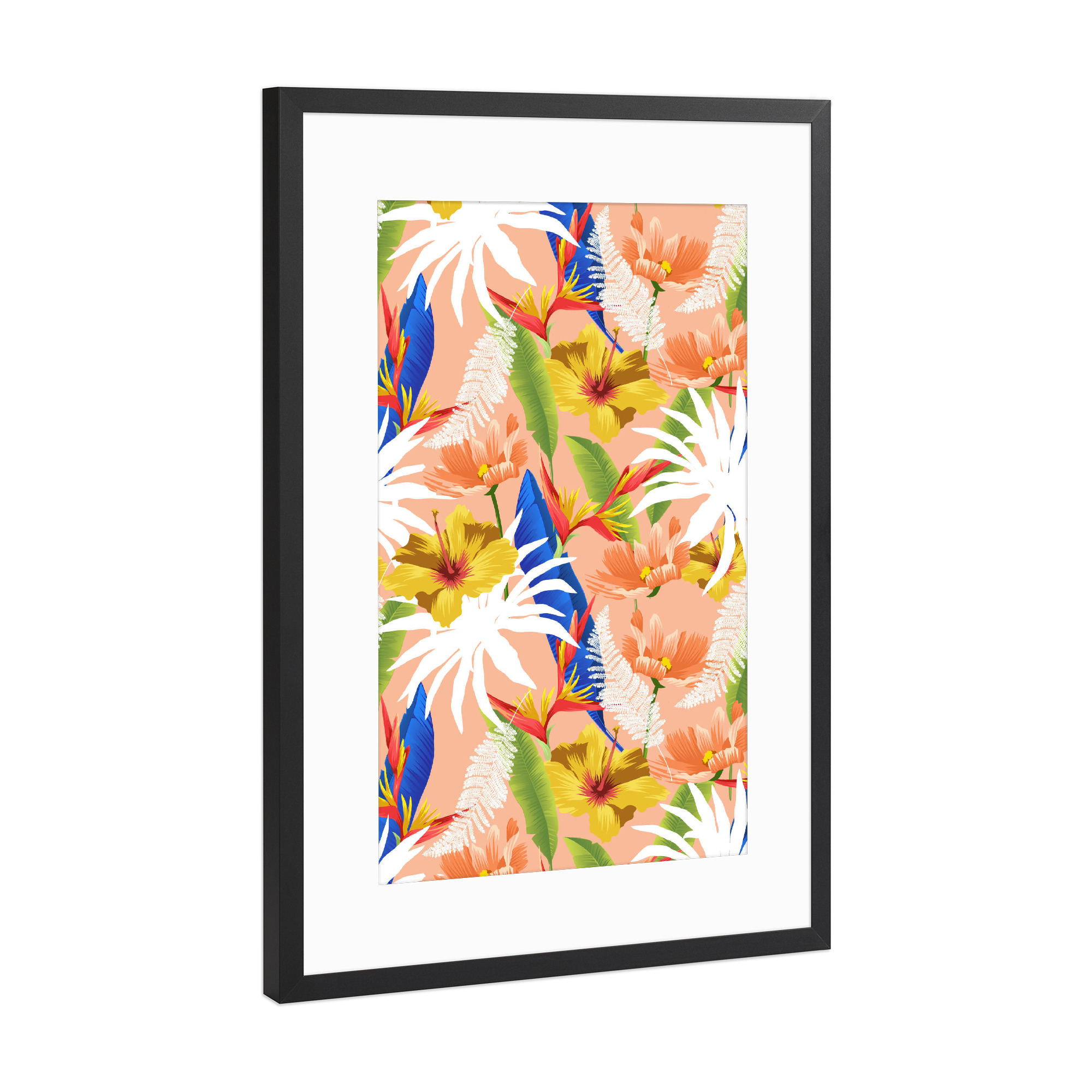 Poster mit Rahmen Schwarz (Metallic) "Expression and Purity" artboxONE - Natur,Floral