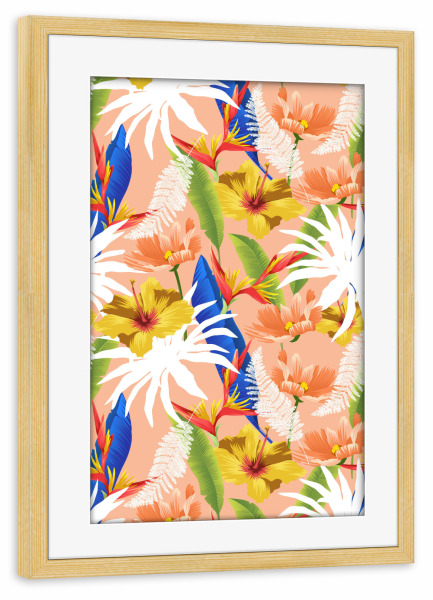 Poster mit Rahmen kiefer "Expression and Purity" artboxONE - Natur,Floral