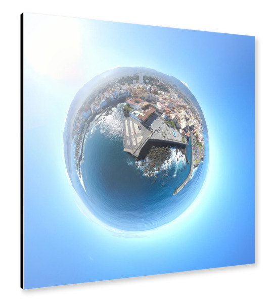 Alu-Dibond "Teneriffa -Hafen Puerto de la Cruz" 30x30 cm artboxONE