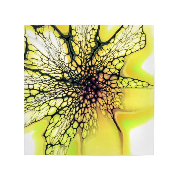 Poster 20x20 cm "Lemon Lacing" artboxONE - Abstrakt