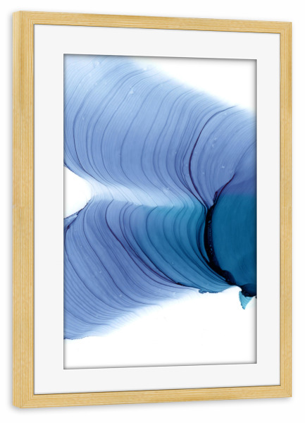 Poster mit Rahmen kiefer "U see green" artboxONE - Abstrakt