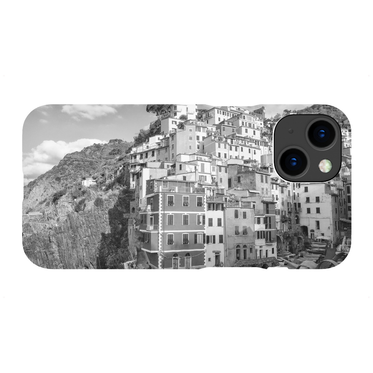 "Riomaggiore - Cinque Terre - sw"für iPhone - Premium-Case Handyhülle artboxONE