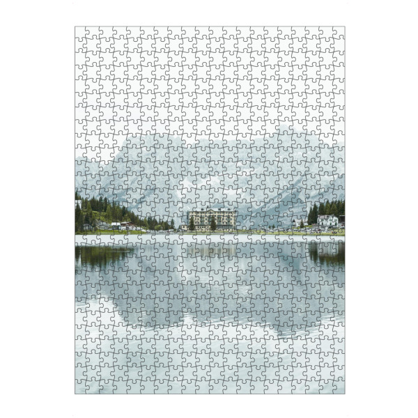 artboxONE Puzzle "Hotel at lake Misurina" artboxONE - Natur,Reise,Reise / Strand und Meer