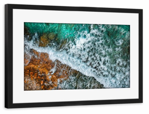 Poster mit Rahmen schwarz "Ibiza New Freedom" artboxONE - Städte,Natur,Reise,Reise / Strand und Meer