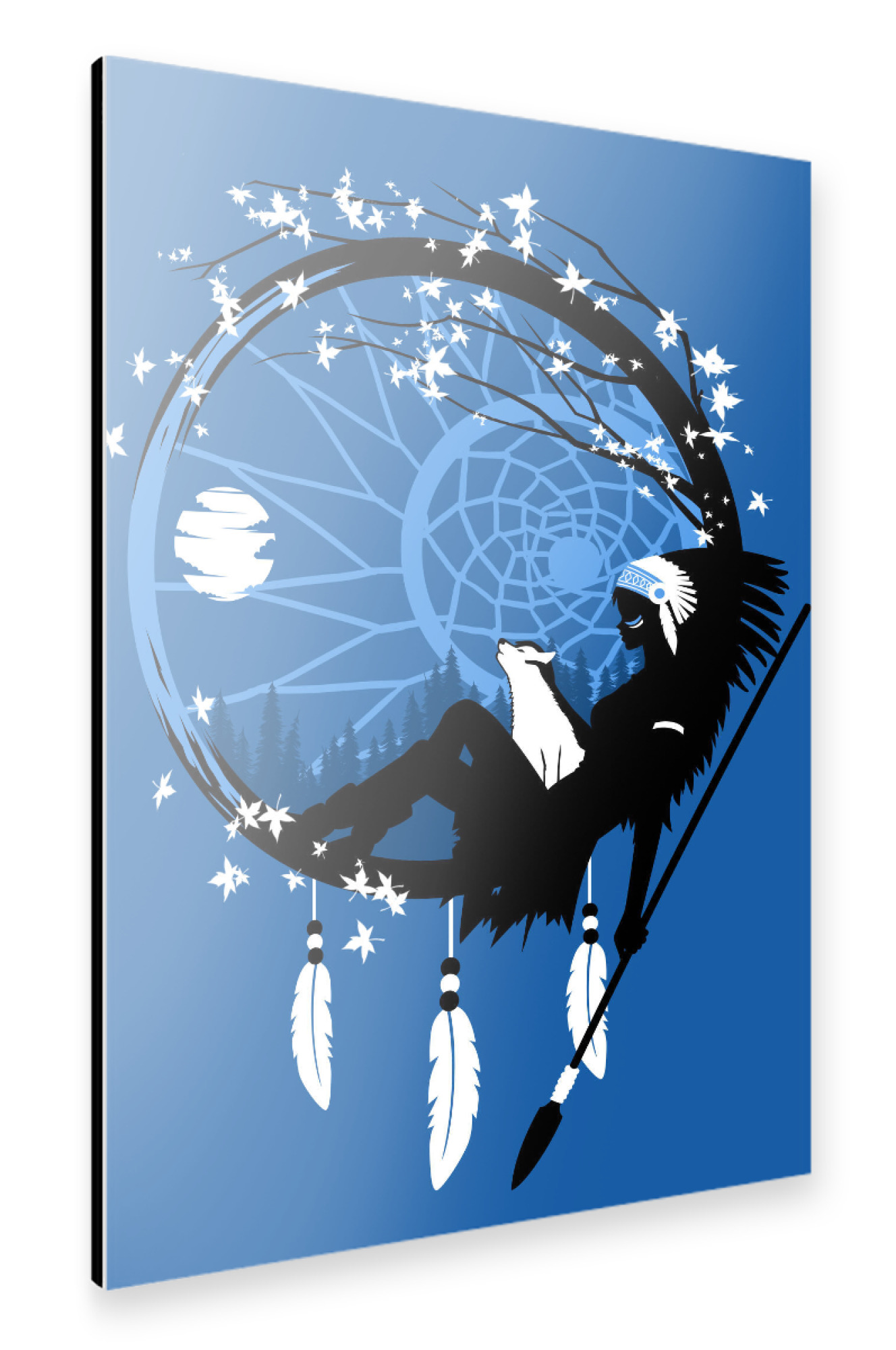 Alu-Dibond "Dream Catcher indian" 75x50 cm artboxONE