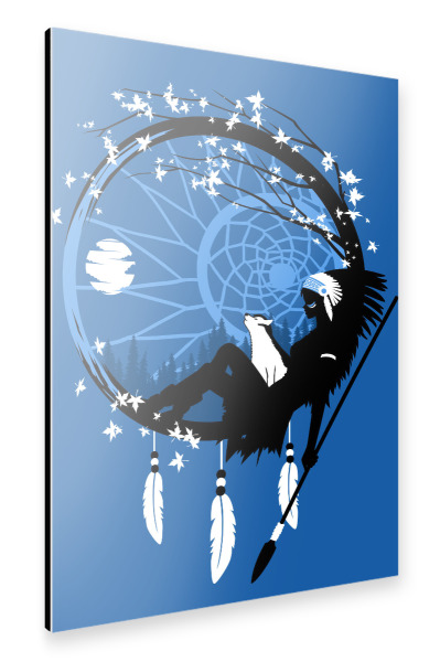 Alu-Dibond "Dream Catcher indian" 30x20 cm artboxONE