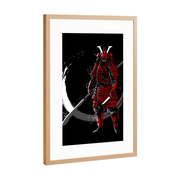 Poster mit Rahmen Kupfer "Circle ZEN Samurai" artboxONE - Menschen,Städte / Tokio,Männer